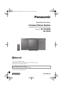 Manual Panasonic SC-HC29DBEB Stereo-set