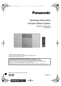 Manual Panasonic SC-HC410EB Stereo-set