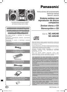 Manual de uso Panasonic SC-AK240 Set de estéreo