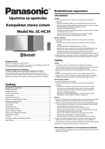 Priručnik Panasonic SC-HC39 Stereo komplet