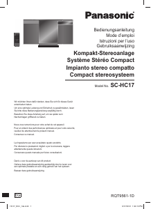 Manuale Panasonic SC-HC17EG Stereo set