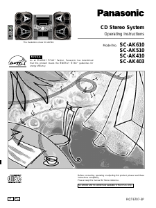 Handleiding Panasonic SC-AK510P Stereoset