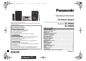 Manual Panasonic SC-PMX80GN Stereo-set