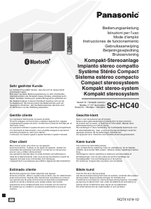 Manuale Panasonic SC-HC40EG Stereo set