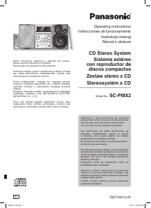 Manuál Panasonic SC-PMX2 Stereo souprava