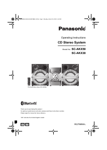 Manual Panasonic SC-AKX38EB Stereo-set