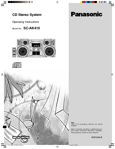 Manual Panasonic SC-AK410E Stereo-set