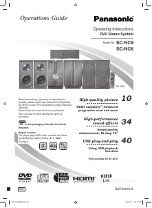 Handleiding Panasonic SC-NC9 Stereoset