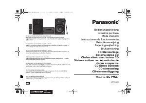 Bruksanvisning Panasonic SC-PMX7EG Stereoanläggning