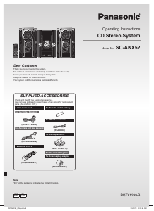 Manual Panasonic SC-AKX52EB Stereo-set