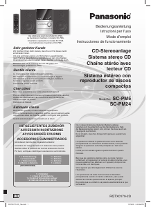 Manuale Panasonic SC-PM24EG Stereo set
