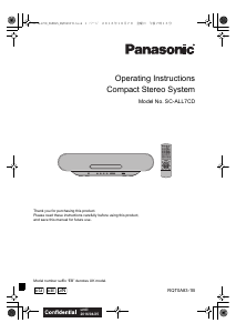 Manual Panasonic SC-ALL7CDEB Stereo-set