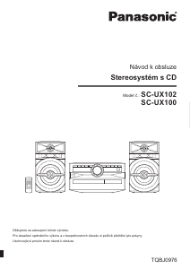 Manuál Panasonic SC-UX102 Stereo souprava