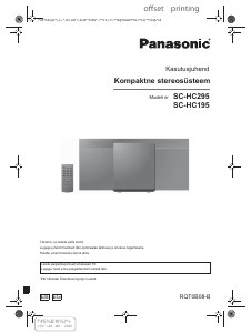 Kasutusjuhend Panasonic SC-HC295 Stereokomplekt