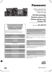 Manuale Panasonic SC-AK770 Stereo set