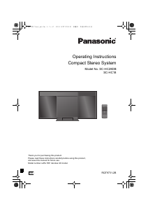 Handleiding Panasonic SC-HC28DBEB Stereoset