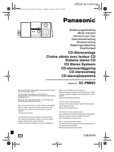 Käyttöohje Panasonic SC-PM602 Stereosetti