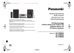 Bedienungsanleitung Panasonic SC-PMX84EG Stereoanlage