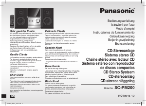 Manual de uso Panasonic SC-PM200EG Set de estéreo