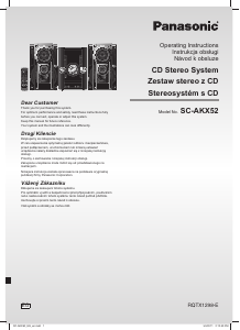 Manual Panasonic SC-AKX52EG Stereo-set