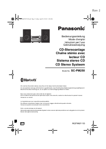 Manuale Panasonic SC-PM250EG Stereo set