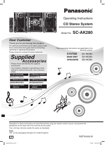 Manual Panasonic SC-AK280 Stereo-set