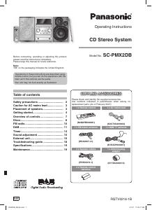 Manual Panasonic SC-PMX2DB Stereo-set