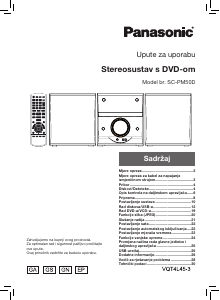 Priručnik Panasonic SC-PM50D Stereo komplet