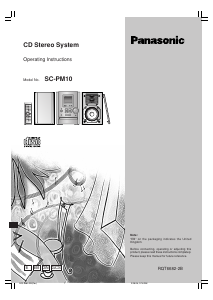 Handleiding Panasonic SC-PM10E Stereoset