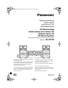 Manuale Panasonic SC-UX104EG Stereo set