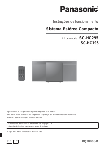 Manual Panasonic SC-HC295EG Aparelho de som