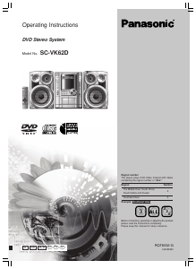 Manual Panasonic SC-VK62D Stereo-set