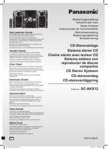 Manual de uso Panasonic SC-AKX12EG Set de estéreo