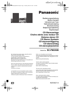 Käyttöohje Panasonic SC-PM250BEG Stereosetti