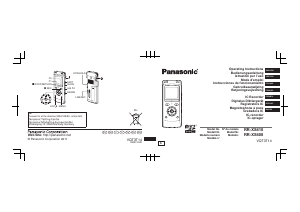 Manual de uso Panasonic RR-XS400E Grabadora de voz