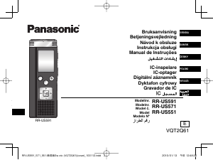 Manuál Panasonic RR-US551 Audiozáznamník