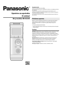 Priručnik Panasonic RR-XS350 Audiosnimač