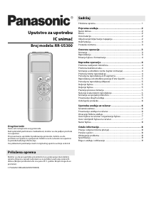 Priručnik Panasonic RR-US300 Audiosnimač