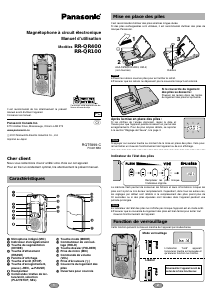 Mode d’emploi Panasonic RR-QR100 Enregistreur numérique