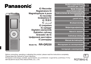 Brugsanvisning Panasonic RR-QR230 Diktafon