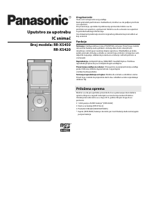 Priručnik Panasonic RR-XS420 Audiosnimač