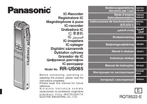 Manual de uso Panasonic RR-US065 Grabadora de voz