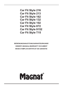 说明书 MagnatCar Fit Style 102汽车喇叭