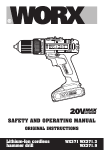 Manual Worx WX371 Drill-Driver