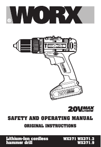 Manual Worx WX371.3 Drill-Driver