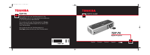 Handleiding Toshiba TDP-P6 Beamer