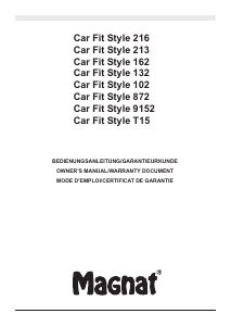 説明書 Magnat Car Fit Style 216 カースピーカー