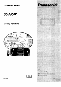 Manual Panasonic SC-AK47 Stereo-set