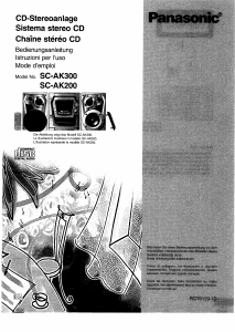 Bedienungsanleitung Panasonic SC-AK200E Stereoanlage