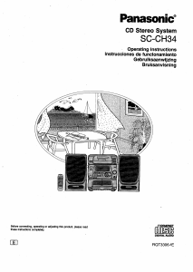 Manual de uso Panasonic SC-CH34 Set de estéreo